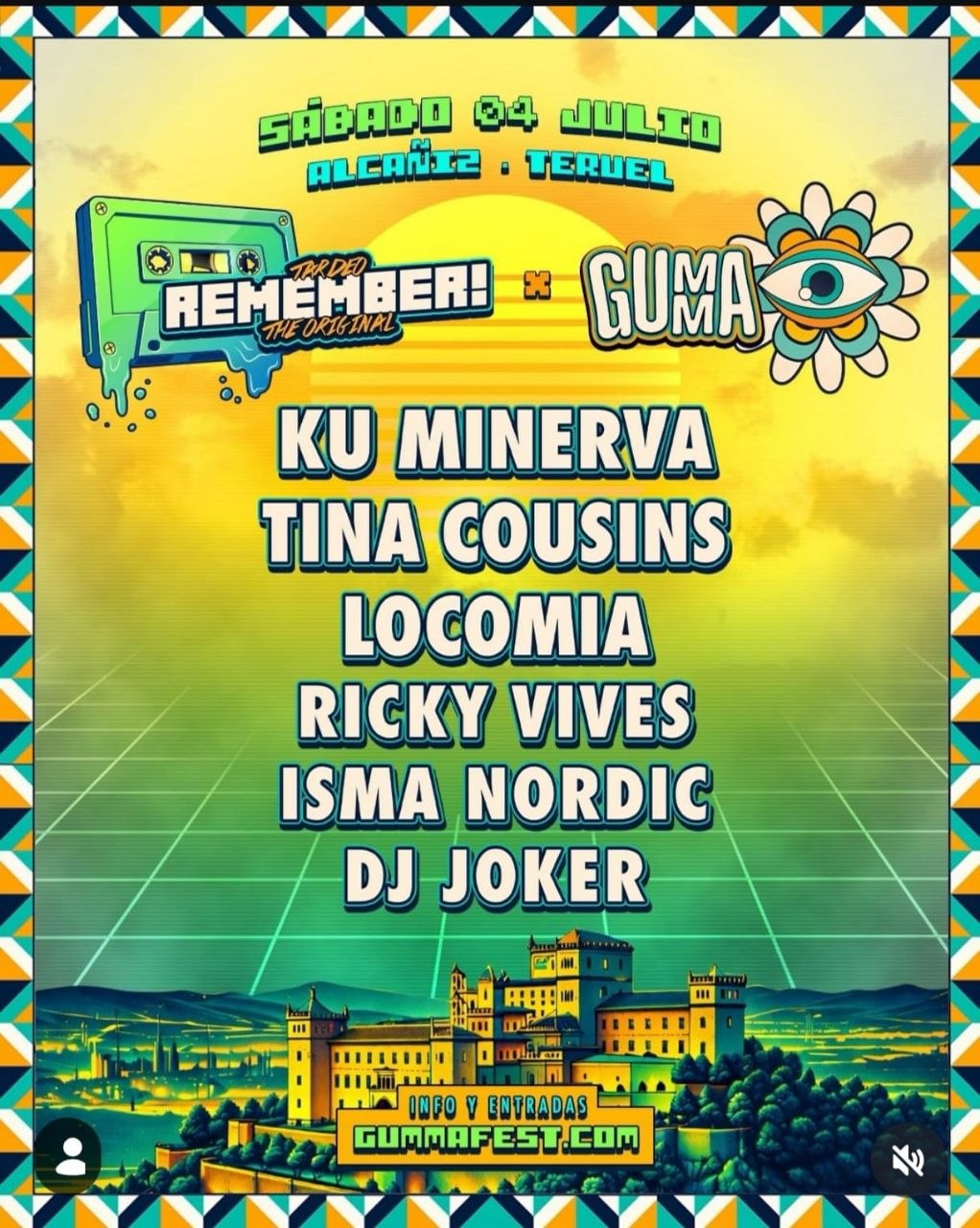 Cartel de Tardeo remember x Gumma